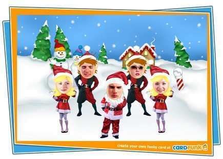 Christmas Card Template Insert Face - Cards Design Templates