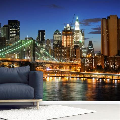 Sunset Brooklyn Bridge Wallpaper | Wallsauce CA