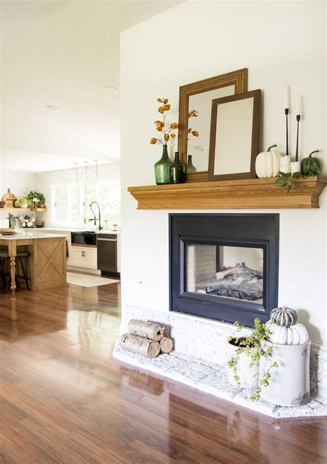 Cozy & Simple Nature Inspired Fireplace Mantel Decor Ideas | Fireplace ...