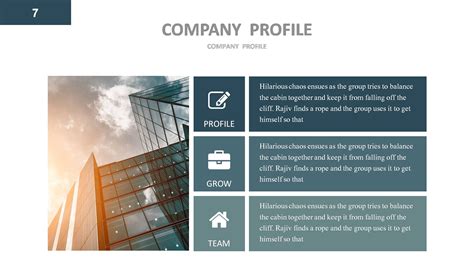 Company Profile Slide Template