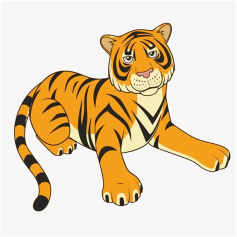 Cartoon Tiger, Cartoon Vector, Tiger Vector, Tiger Clipart PNG ...