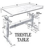 Plans For Trestle Table PDF Woodworking