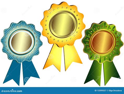 Gold, Silver And Bronze Awards Royalty Free Stock Photography - Image ...