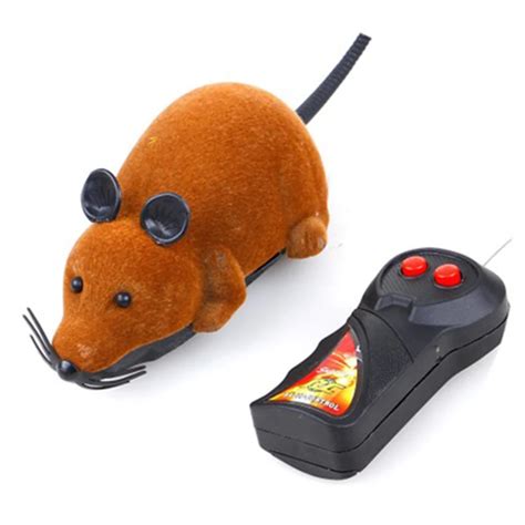 4 Colors Wireless Remote Control Mouse Toy Interactive Plush Electronic ...