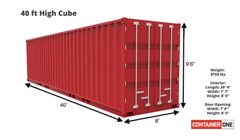 40 ft High Cube Cargo Worthy (40HCCW) – Container One