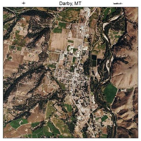 Aerial Photography Map of Darby, MT Montana