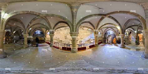 360° view of Crypt of York Minster, England - Alamy