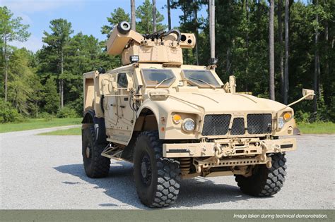 An Oshkosh Joint Light Tactical Vehicle (JLTV) with the new ...