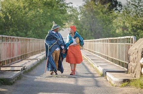 Sotho Couple In Traditional Wedding Attire. | Clipkulture | Clipkulture