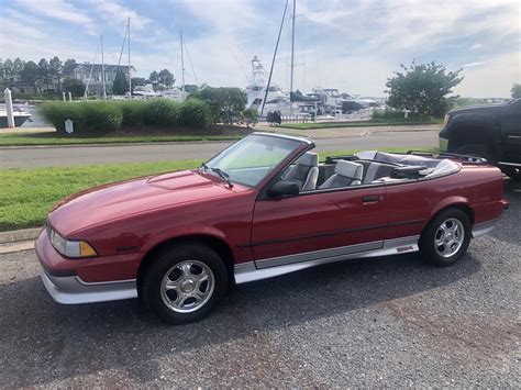 Low-Mile 1988 Chevy Cavalier Z24 Convertible Up For Sale