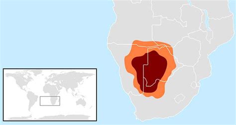 Kalahari Desert African Maps