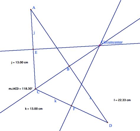 The CIRCUMCENTER of a triangle is the point in the plane equidistant ...