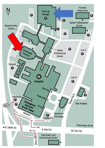 Valley Medical Center Campus Map