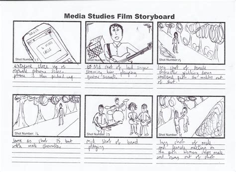 Music Video Storyboard Template