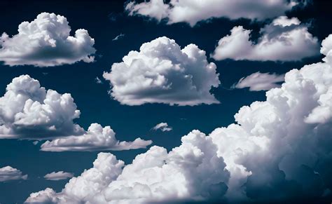 The Photo of the Fluffy Clouds Background Wallpaper 30000517 Stock ...