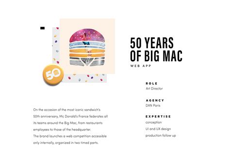 THE BIG MAC CHALLENGE - WEB APP on Behance