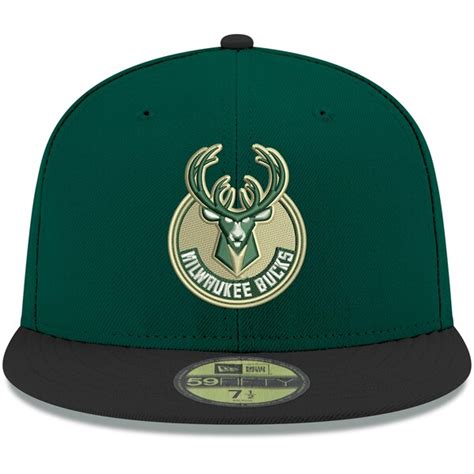 Men's Milwaukee Bucks New Era Green 2Tone 59FIFTY Fitted Hat - NBA Store