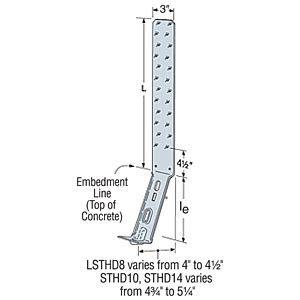 LSTHD/STHD Strap Tie Holdown