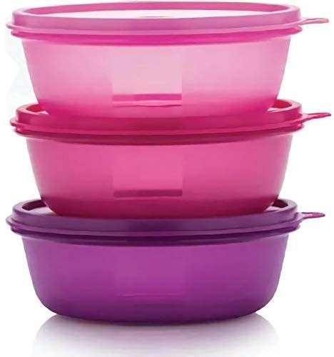 Tupperware Leftover Bowl Set Storage Food Containers (600ML x 3pcs ...