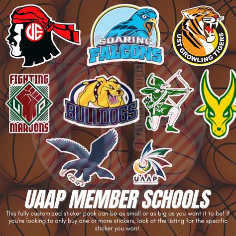 UAAP Member Schools Sticker Logo | University Logo Sticker | School ...