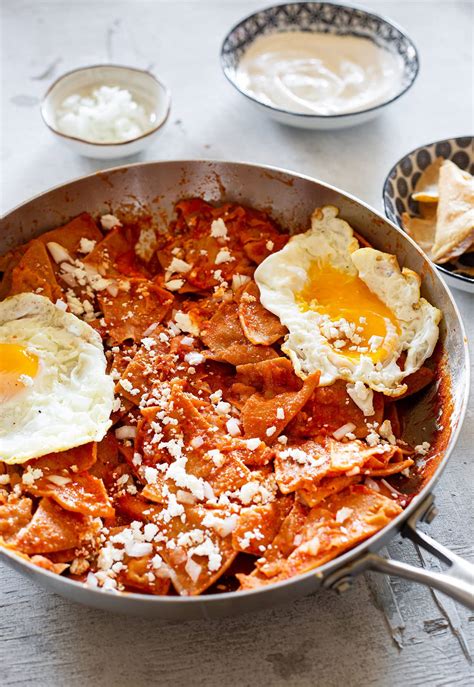 Authentic Mexican Chilaquiles Rojos Recipe