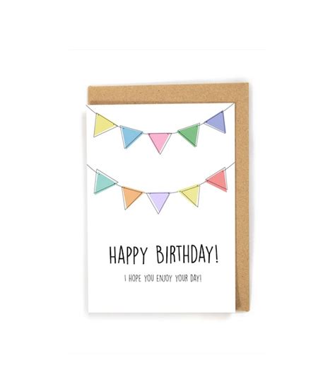 Simple Birthday Card Banners Happy Birthday Cute and - Etsy