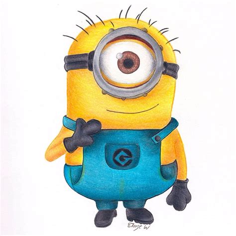 How to draw a minion easy drawing tutorial for kids – Artofit