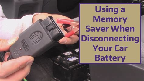 Using a Memory Saver When Disconnecting Your Car Battery - YouTube