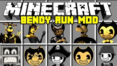 Minecraft Bendy and The Ink Machine Mod! | Bendy, Boris, Alice Angel ...