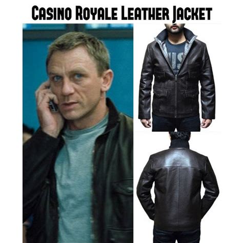 James Bond Casino Royale Black Leather Jacket | Lerenjack