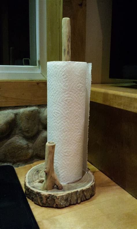 Rustic Paper Towel Holder by GODsRusticWorkshop on Etsy