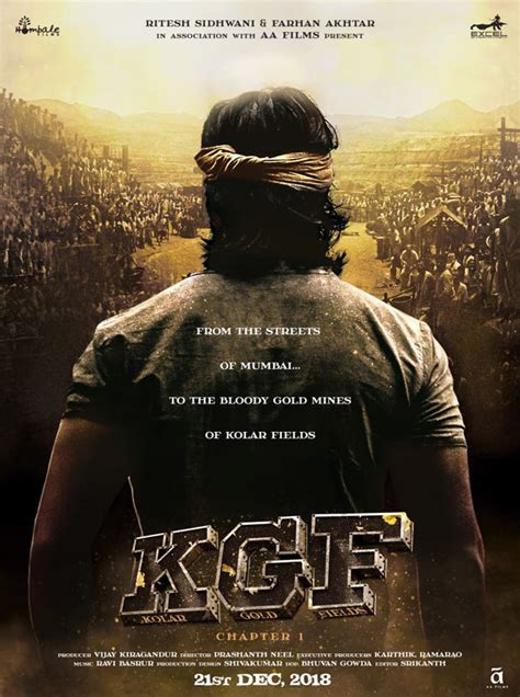 Excel Entertainment presents the poster of KGF and it releases on ...