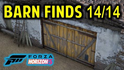 Forza Horizon 5: All 14 Barn Finds Locations (FH5 Barn Finds) - YouTube