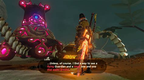 If only there was a way to see a live guardian... : r/Breath_of_the_Wild