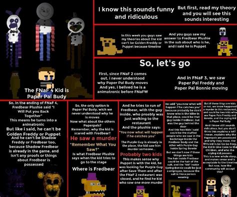 [THEORY] The FNaF 4 Kid is Paper Pal Budy (Read My Theory, and you will ...