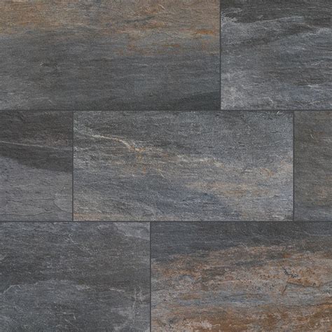 Florida Tile Home Collection Longitude Slate Grey 12 in. x 24 in. Matte ...