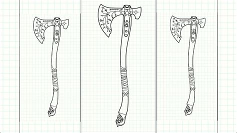 Leviathan Axe Drawing