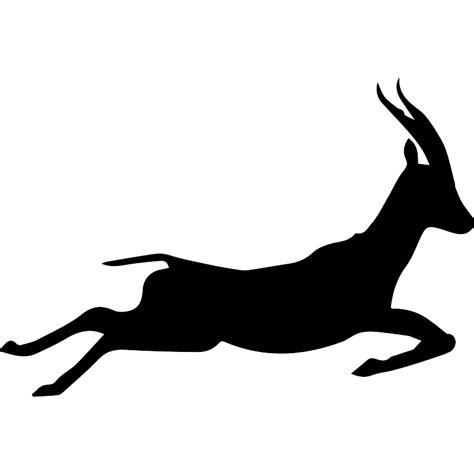 Gazelle Running Silhouette Vector SVG Icon - SVG Repo