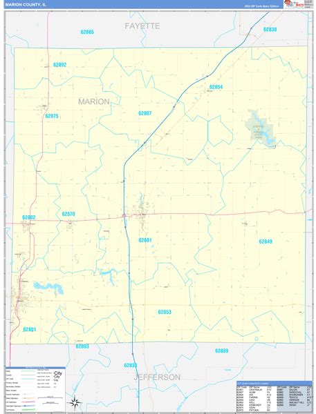 Maps of Marion County Illinois - marketmaps.com