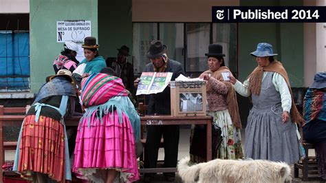 President of Bolivia Claims Victory in Election - The New York Times