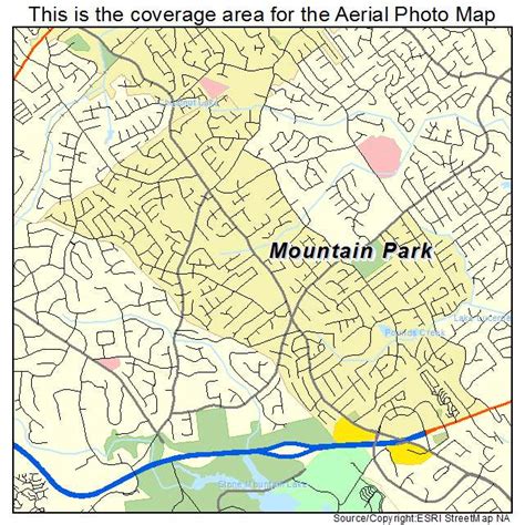 Aerial Photography Map of Mountain Park, GA Georgia