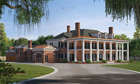 Plantation House Plan - 6 Bedrooms, 6 Bath, 9360 Sq Ft Plan 10-1603