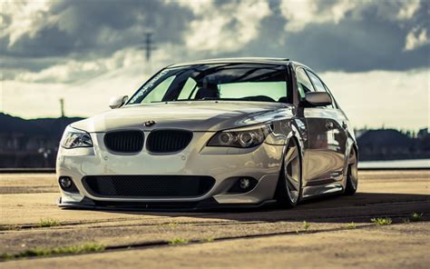 Download wallpapers tuning, BMW M5, E60, low rider, e60, stance ...