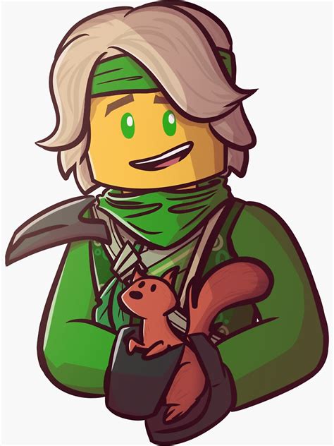 "Lloyd with a squirrel" Sticker for Sale by candydragonx- | Redbubble