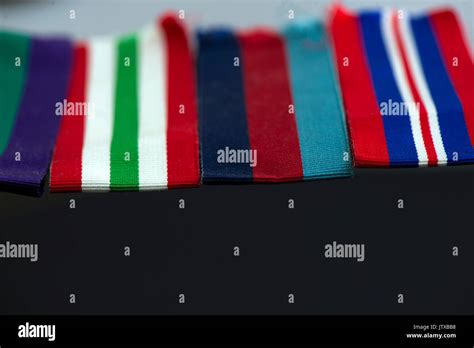 War Medal Ribbons Stock Photo - Alamy