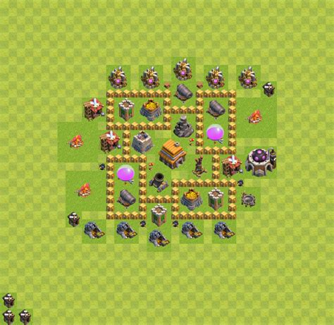 NEW Ultimate TH5 HYBRID/TROPHY[defense] Base 2020!! Town Hall 5 Hybrid ...