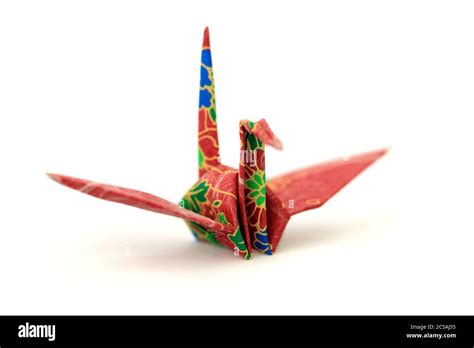 Japanese origami crane bird Stock Photo - Alamy