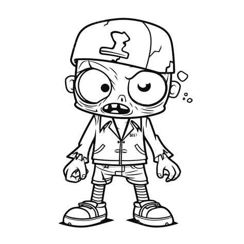 Zombie Cartoon Coloring Pages Ozzy Coloring Pages Zombie Outline Sketch ...