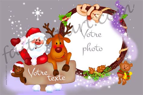 Cartes de voeux - Couronne de Noël [A pesonnaliser avec photo]