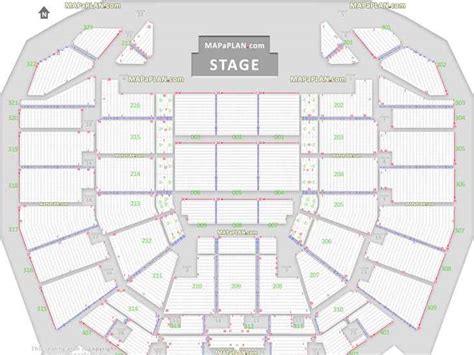 Perth RAC Arena seat numbers detailed seating plan - MapaPlan.com